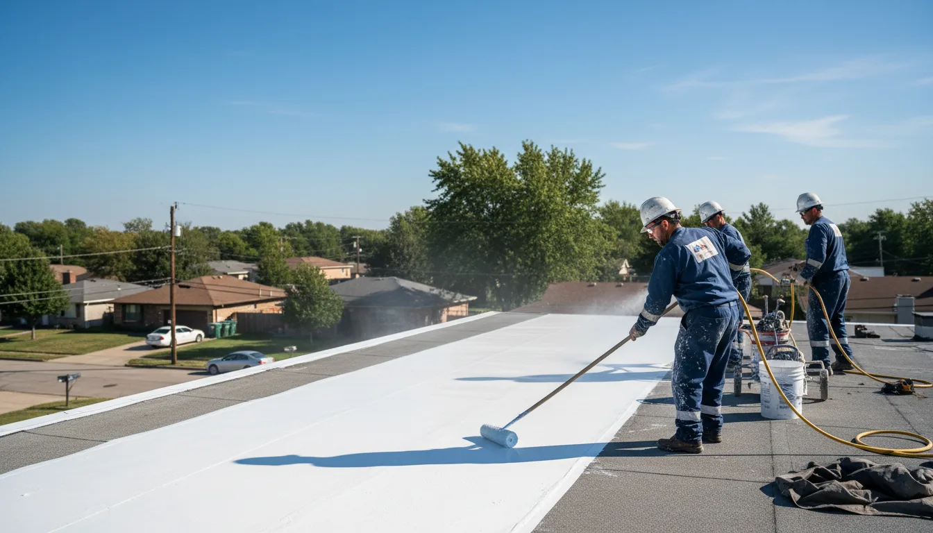 Commercial roof coating in Clemmons, NC near me